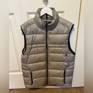 Gray puffer vest ￼